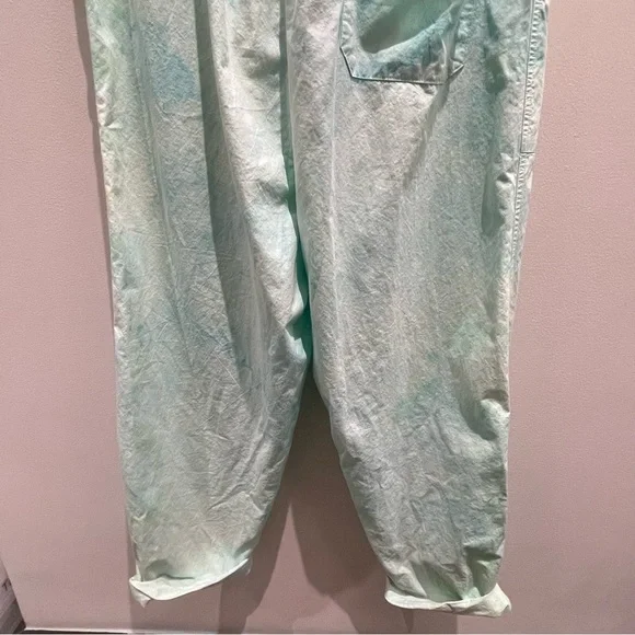 Tie-dye Blue & Green Retro Cargo Jumpsuit 100% Cotton Size XXS - Picture 11 of 14